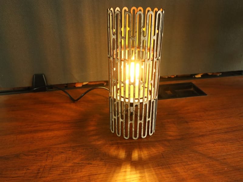 Laser Cut Living Hinge Cylindrical Lampshade