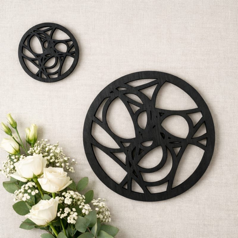 Laser Cut Intricate Wooden Coaster