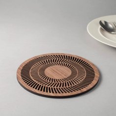 Laser Cut Wooden Trivet Mat Hot Pad