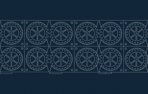 Gear Coasters in mm dxf